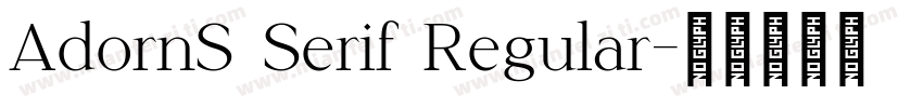 AdornS Serif Regular字体转换